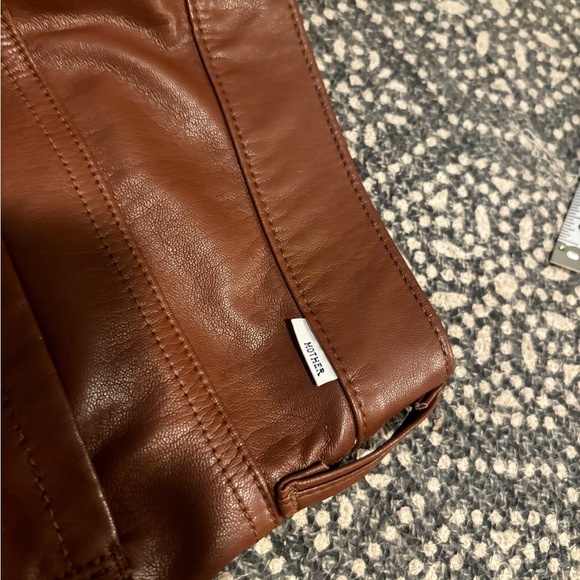 Mother Mid Rise Dazzler Ankle Faux Leather - Picture 8 of 16